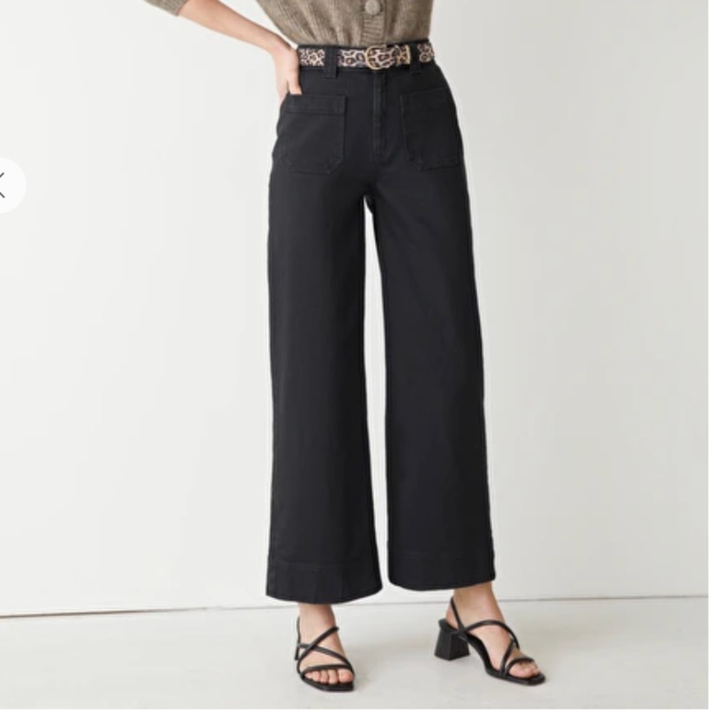 & Other Stories Wide leg Black jeans